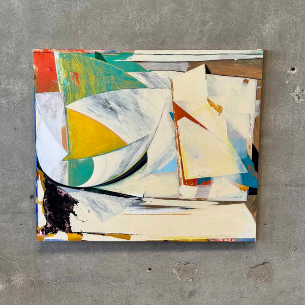 Modern Abstract Acrylic Painting on Canvas by Gerald Lubensky 1945-2024