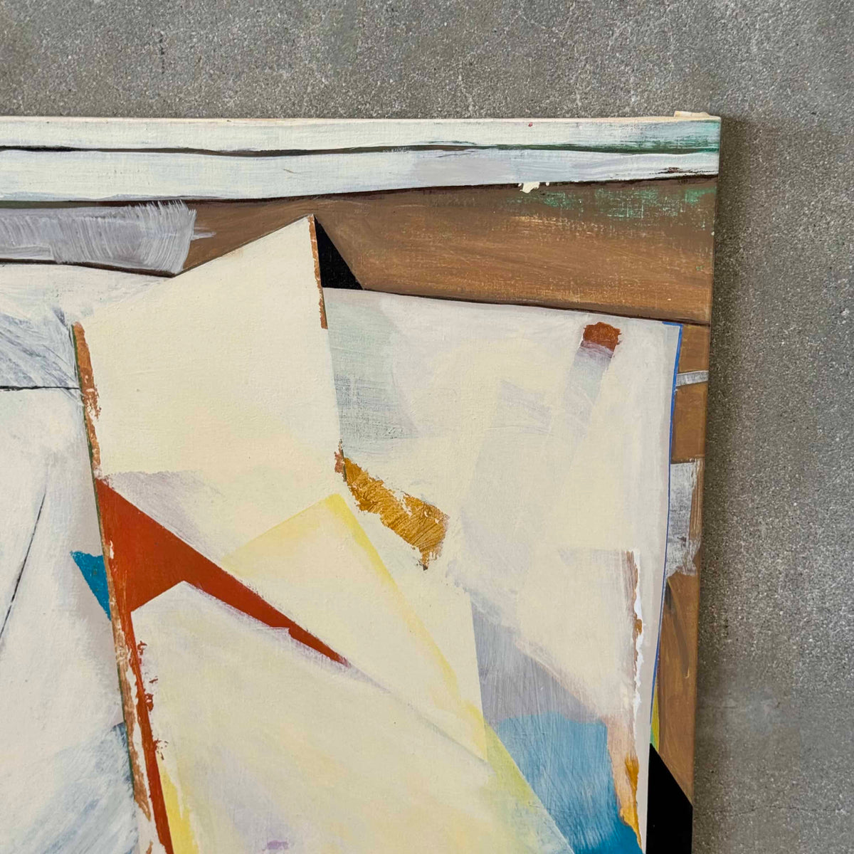 Modern Abstract Acrylic Painting on Canvas by Gerald Lubensky 1945-2024