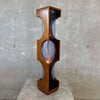 Modeline of California Floor Lamp Circa 1972 - Walnut & Smoke Translucent Plexiglas Product Image