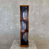 Modeline of California Floor Lamp Circa 1972 - Walnut & Smoke Translucent Plexiglas Product Image