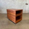 Mid Century Walnut End Table/ Bookshelf #1 Product Image