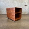 Mid Century Walnut End Table/ Bookshelf #1 Product Image