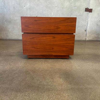 Mid Century Walnut End Table/ Bookshelf #2