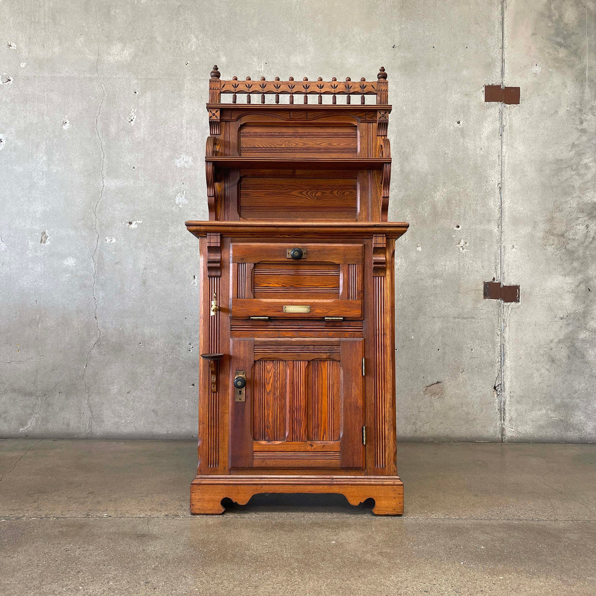 Antique "Ice Berg Chief" Oakwood Icebox
