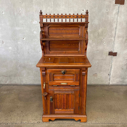 Antique "Ice Berg Chief" Oakwood Icebox