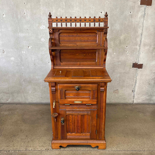 Antique "Ice Berg Chief" Oakwood Icebox