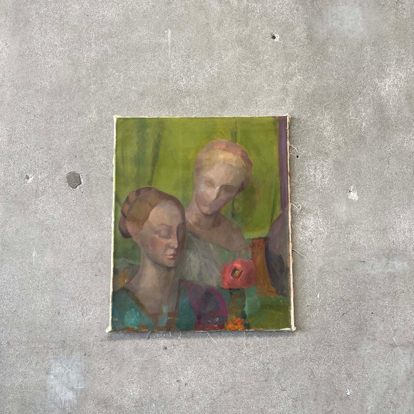 1972 Abstract Oil On Canvas Painting Product Image
