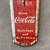 Vintage Coca Cola Metal Thermometer - As Is Product Image