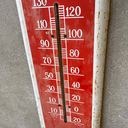 Vintage Coca Cola Metal Thermometer - As Is