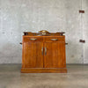 Vintage Solid Wood/Brass Cabinet Off S.S. Blue Eagle Ship London Product Image