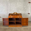 Vintage Solid Wood/Brass Cabinet Off S.S. Blue Eagle Ship London Product Image