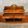 Vintage Solid Wood/Brass Cabinet Off S.S. Blue Eagle Ship London Product Image