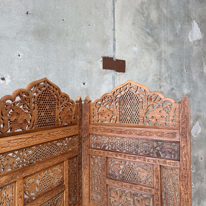Vintage Carved Indian Screen