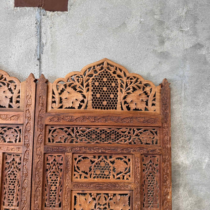 Vintage Carved Indian Screen