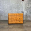 Mid Century Modern Burlwood & Brass Chest of Drawers Product Image