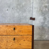 Mid Century Modern Burlwood & Brass Chest of Drawers Product Image