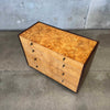Mid Century Modern Burlwood & Brass Chest of Drawers Product Image