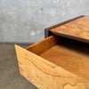 Mid Century Modern Burlwood & Brass Chest of Drawers Product Image