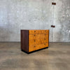 Mid Century Modern Burlwood & Brass Chest of Drawers Product Image