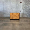 Mid Century Modern Burlwood & Brass Two Door Cabinet Product Image