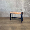 Mid Century Modern Burlwood & Brass Desk/ Vanity Product Image