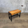 Mid Century Modern Burlwood & Brass Desk/ Vanity Product Image