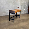 Mid Century Modern Burlwood & Brass Desk/ Vanity Product Image