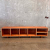 Mahogany Vinyl Storage Bench Hand Built By Pete Deeble Product Image