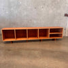Mahogany Vinyl Storage Bench Hand Built By Pete Deeble Product Image