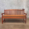 Vintage Teak Garden Bench W/ Cushion Product Image