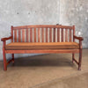 Vintage Teak Garden Bench W/ Cushion Product Image