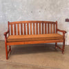 Vintage Teak Garden Bench W/ Cushion Product Image