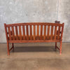 Vintage Teak Garden Bench W/ Cushion Product Image