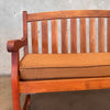 Vintage Teak Garden Bench W/ Cushion Product Image