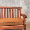 Vintage Teak Garden Bench W/ Cushion Product Image