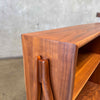 Mid Century Modern Walnut Bookcase by Kipp Stewart for Drexel Declaration Product Image