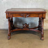 19th Century American Victorian Renaissance Revival Walnut Library Desk Product Image