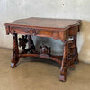 19th Century American Victorian Renaissance Revival Walnut Library Desk Product Image