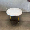 1970s Italian Regency Style Oval Travertine Coffee Table Product Image