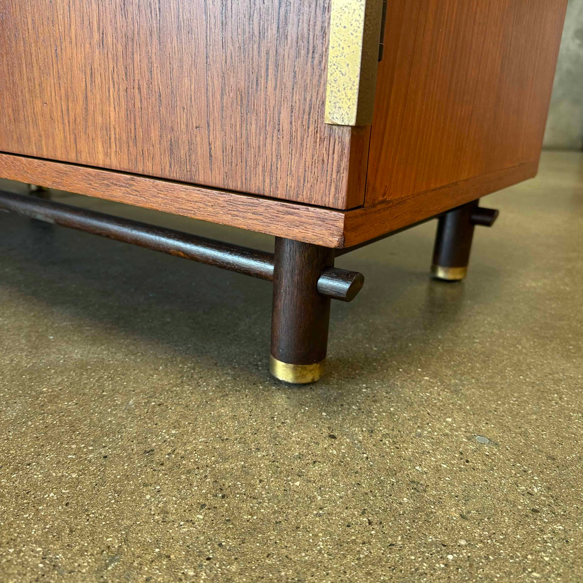 Mid Century Teak & Walnut Credenza by Baker Furniture