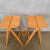 Pair of MCM Bent Plywood & Oak Bar Stools by Hay Copenhague Product Image