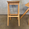 Pair of MCM Bent Plywood & Oak Bar Stools by Hay Copenhague Product Image