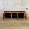 Vintage "3 Drawer Buffet" by Pacific Green - Palmwood w/ Leather Bindings Product Image