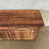 Vintage "3 Drawer Buffet" by Pacific Green - Palmwood w/ Leather Bindings Product Image