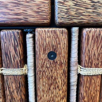 Vintage "3 Drawer Buffet" by Pacific Green - Palmwood w/ Leather Bindings