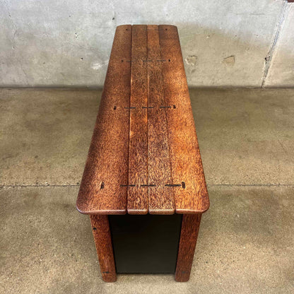 Vintage "3 Drawer Buffet" by Pacific Green - Palmwood w/ Leather Bindings