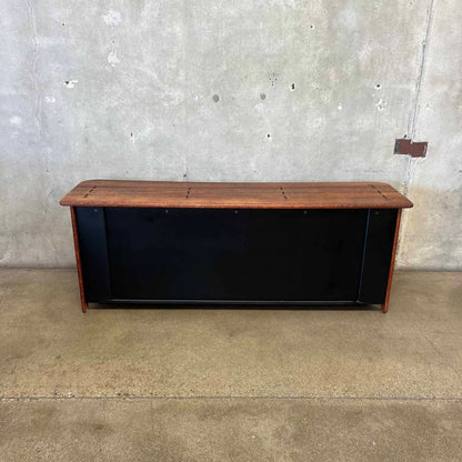 Vintage "3 Drawer Buffet" by Pacific Green - Palmwood w/ Leather Bindings