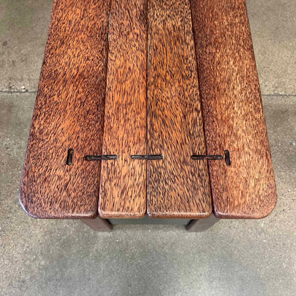 Vintage "3 Drawer Buffet" by Pacific Green - Palmwood w/ Leather Bindings