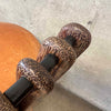 Pair of Vintage Pacific Green "Tavarua" Barstools - Palmwood & Leather Product Image
