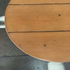 Vintage Japanese Pine Board Oval Coffee Table Product Image